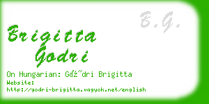 brigitta godri business card